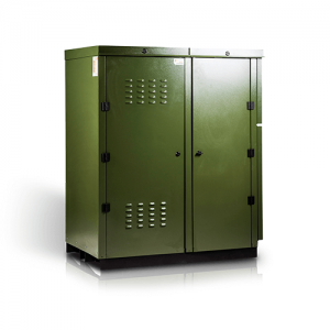 Woodco E-Compact External pellet boiler in green