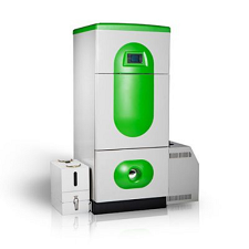 Compact domestic biomass boiler