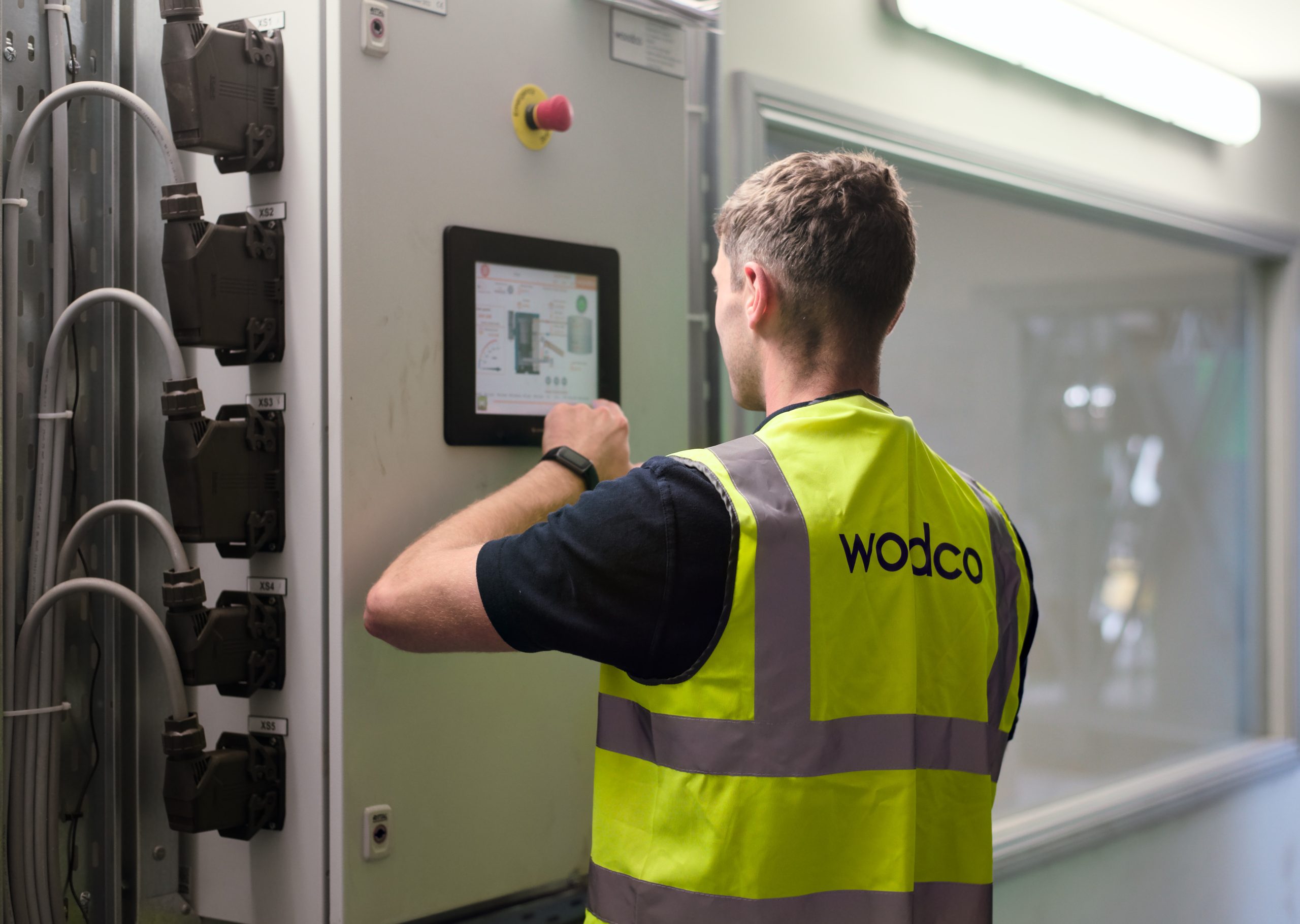 woodco service engineer troubleshooting a boiler